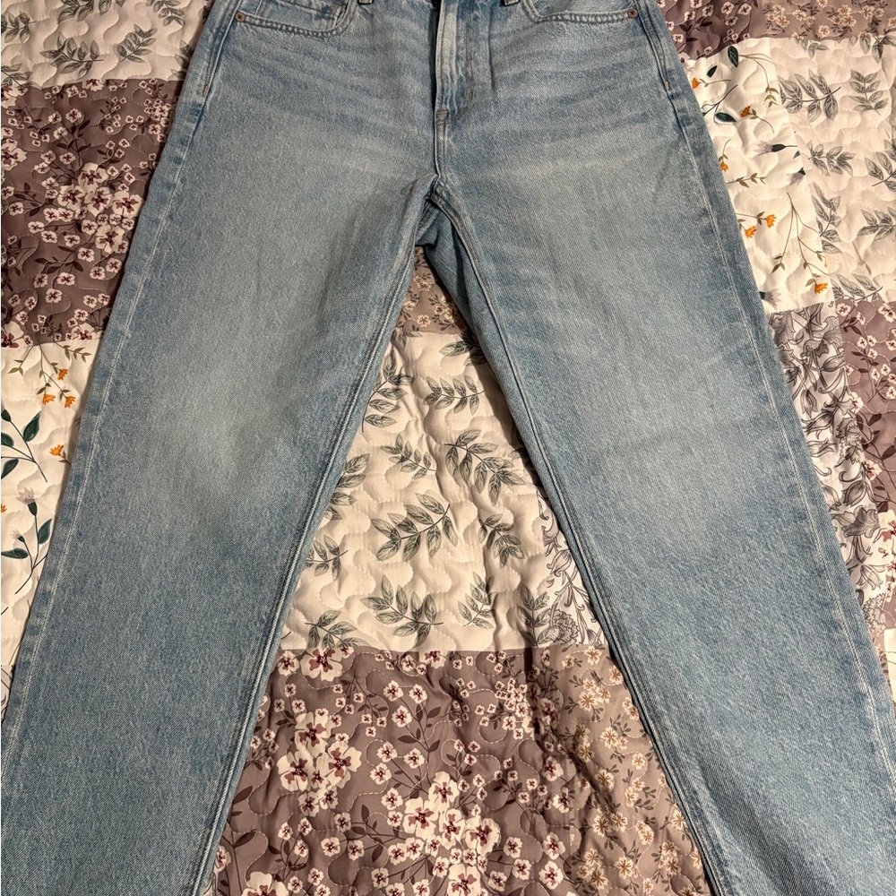 American Eagle Outfitters Light Blue Straight Leg Jeans